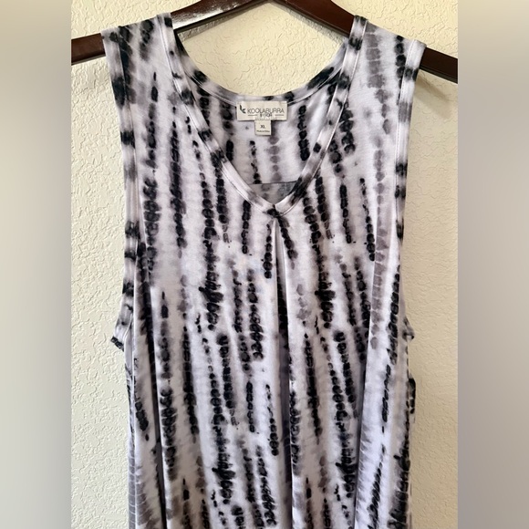 KOOLABURRA by UGG Modal Blend Stretch V neck Tie Die Tank Lounge Dress SZ XL - Picture 2 of 8